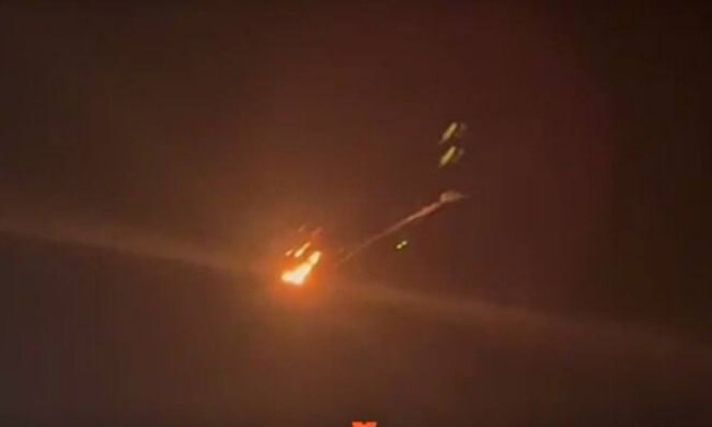 Сбитие А-50, кадр из видео