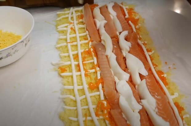 Салат "Мімоза", кадр з відео