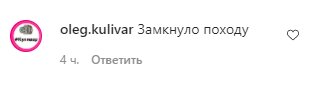 Комментарии со страницы Леси Никитюк в Instagram