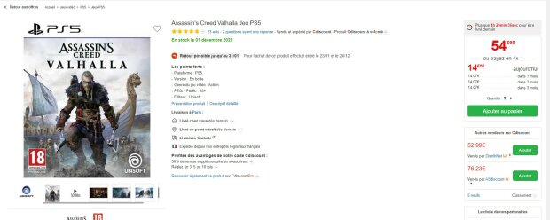 диск Assassin's Creed Valhalla