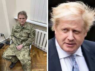 Борис Джонсон та Віктор Медведчук