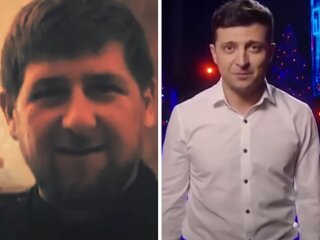 Рамзан Кадиров і Володимир Зеленський