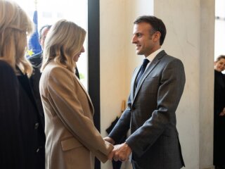 Еммануель Макрон та Олена Зеленська, фото: Офіс Президента