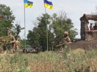 Военные на Донбассе, скриншот с видео
