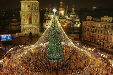 Ялинка на Софіївській площі, фото із соцмереж