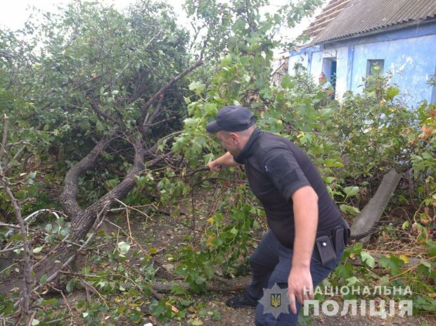 Наслідки урагану на Херсонщині