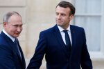 Эммануэль Макрон и Владимир Путин