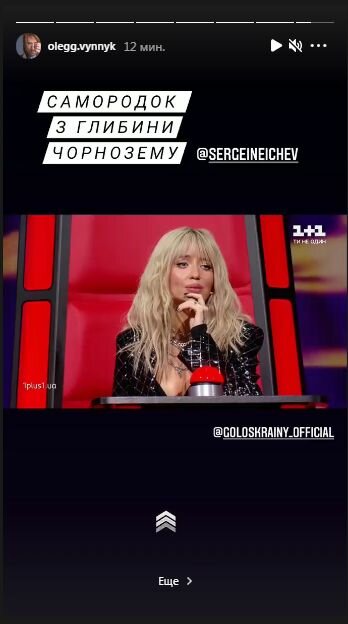 Сториз Олега Винника