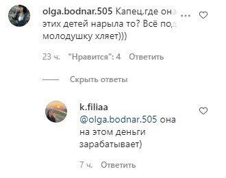 коментарі до фан-сторінці Тіни Кароль