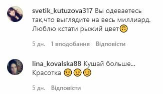 Скріншот до посту Олени-Христини Лебідь в Instagram