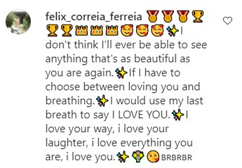 Комментарии на пост Дарьи Бедодед в Instagram