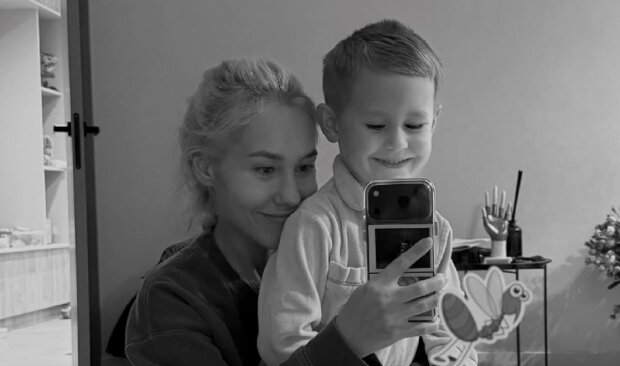 Даша Квиткова с сыном