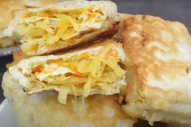 Пирожки с капустой "Минутка", кадр из видео