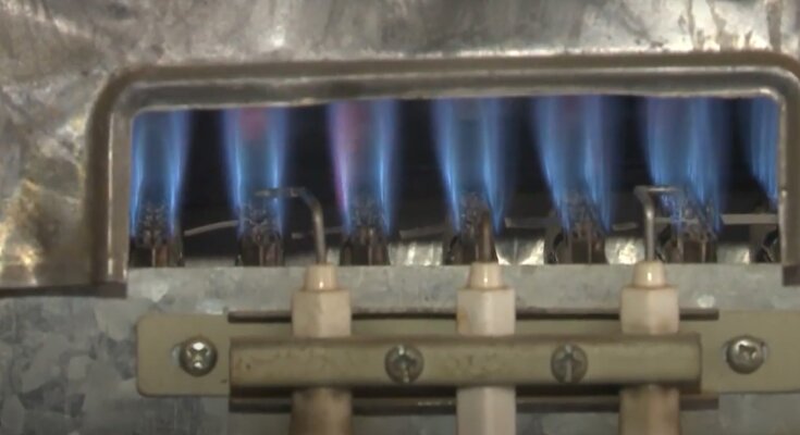 газовый котел на кухне