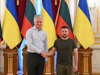Гитанас Науседа и Владимир Зеленский, фото: Офис Президента