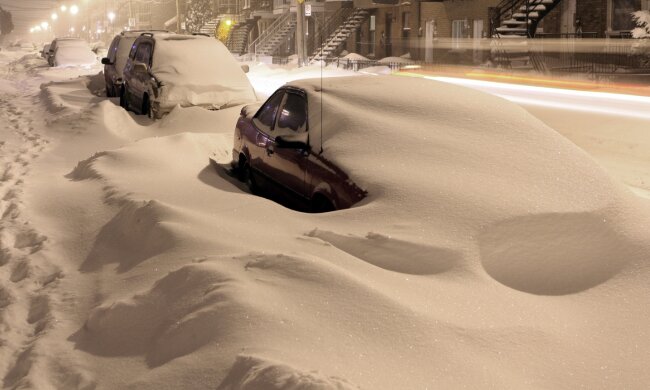 Погода, зима, снегопад
