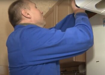 газовый котел на кухне