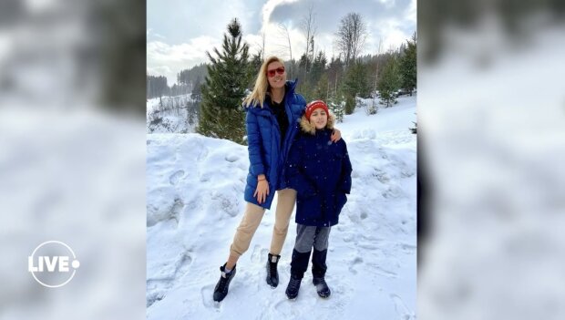 Яна Клочкова с сыном