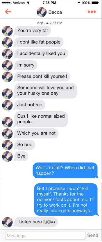 Жінка назвала хлопця жирним і отримала ідеальну відповідь