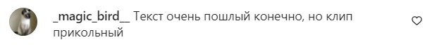 Комментарии на пост Алины Гросу в Instagram