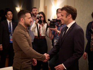 Владимир Зеленский и Эммануэль Макрон, фото: Офис Президента