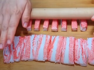 Салат из крабовых палочек и свеклы