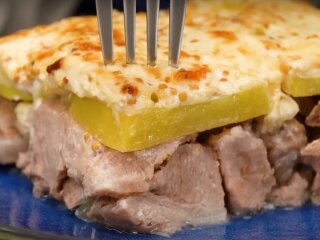 Мясная запеканка, кадр из видео