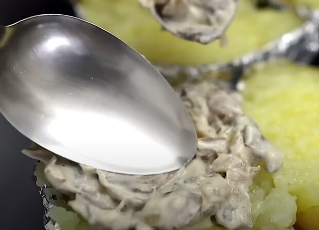 Запеченный картофель, кадр из видео