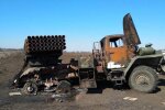 Спалена техніка рашистських окупантів