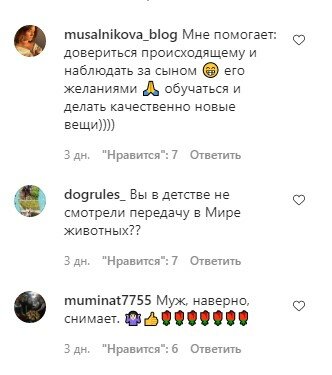 комментарии под постом Регины Тодоренко