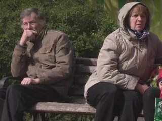Пенсіонери: скрін з відео