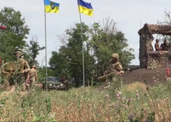 Військові на Донбасі, скріншот із відео