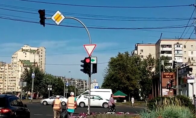 Авто, дорога, светофор