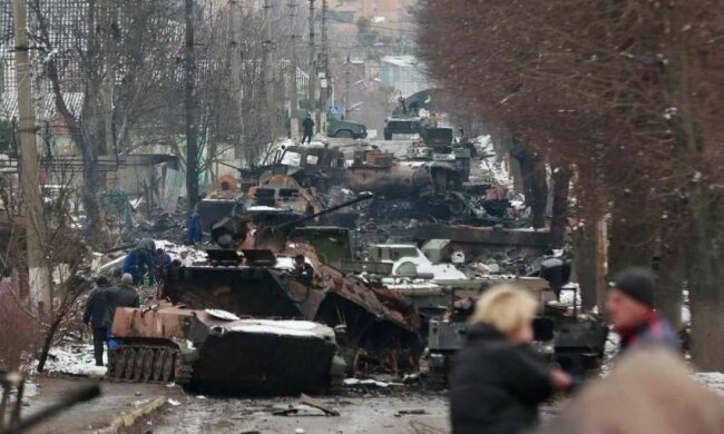 російська техніка в Бучі