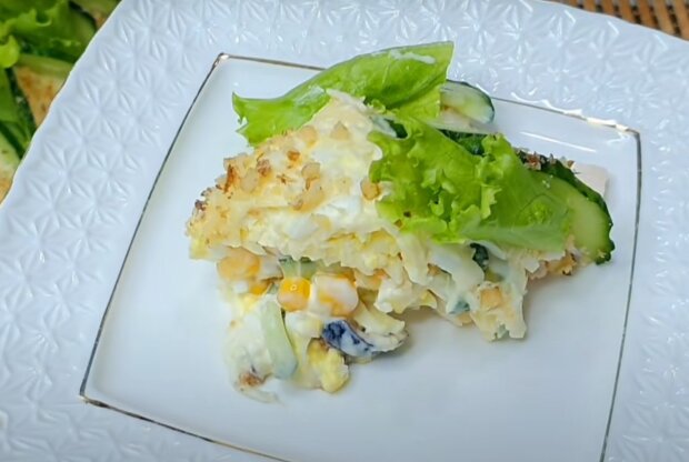 Салат "Козел в огороде", кадр из видео