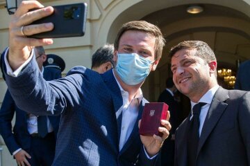Дмитро Комаров та Володимир Зеленський
