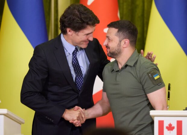 Джастин Трюдо и Владимир Зеленский в Киеве, фото: пресс-служба Офиса Президента
