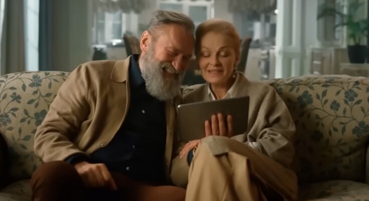 Пенсионеры: скрин с видео