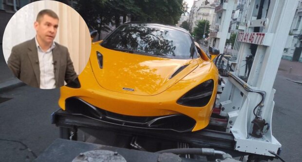 В Киеве эвакуировали McLaren "носорога" Думчева – скандального кандидата в мэры Киева