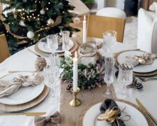 Новорічний стіл, зображення з вільних джерел