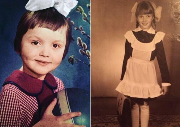 Оля Полякова у дитинстві