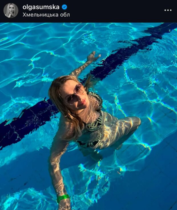 Скрин публикации Ольги Сумской