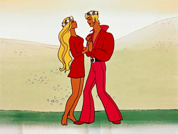 Фрагмент з мультфільму "Бременські музиканти"