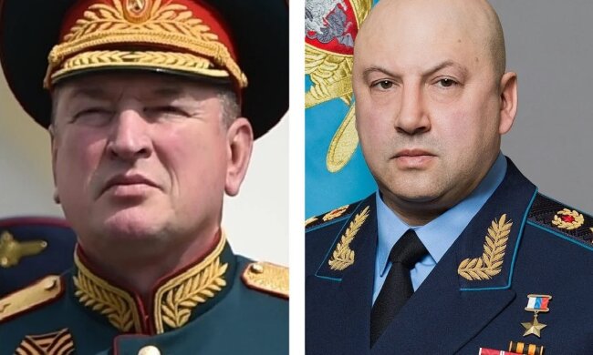 генерал-полковник Александр Лапин и генерал армии Сергей Суворикин