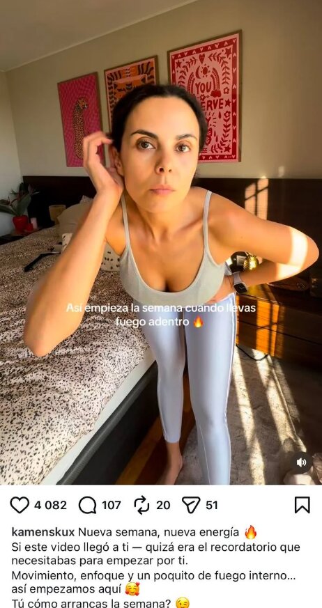 Скрін публікації Насті Каменських