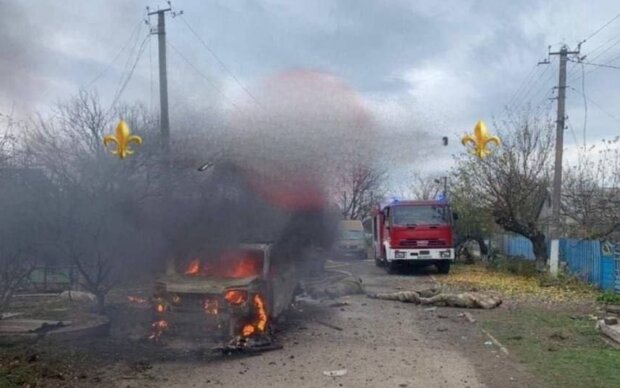 Фото с места удара по военным