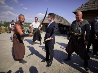 Андрій Лозовий та Володимир Зеленський