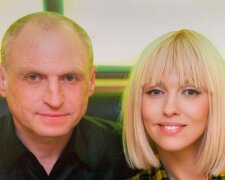 Оля Полякова с мужем