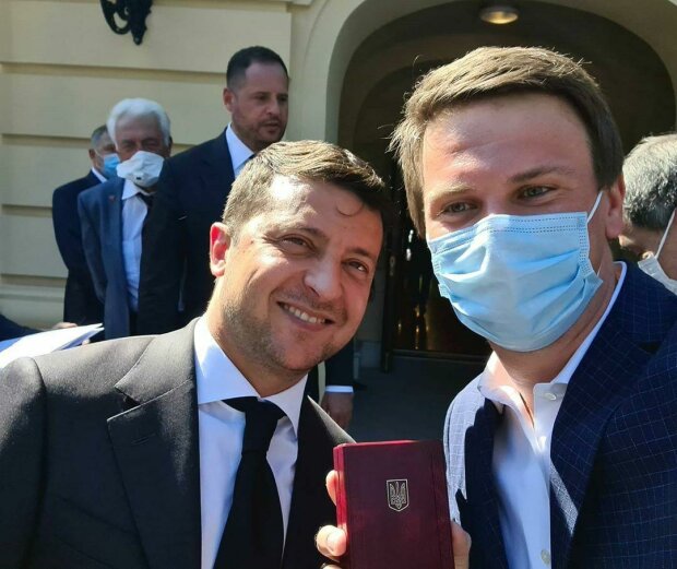 Дмитро Комаров на врученні нагороди