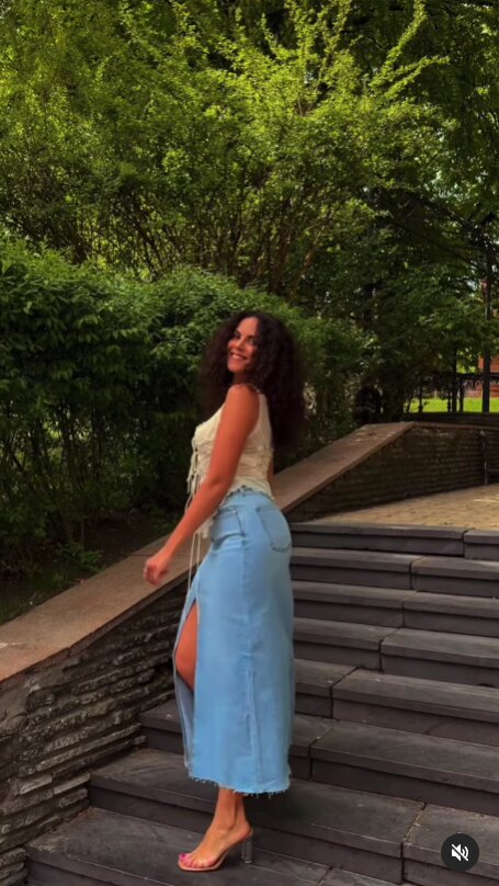 Скрин публикации Насти Каменских